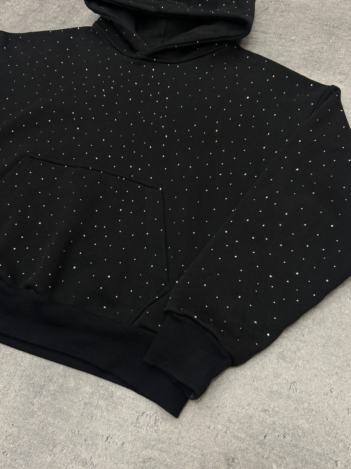 Crystal hoodie BLACK