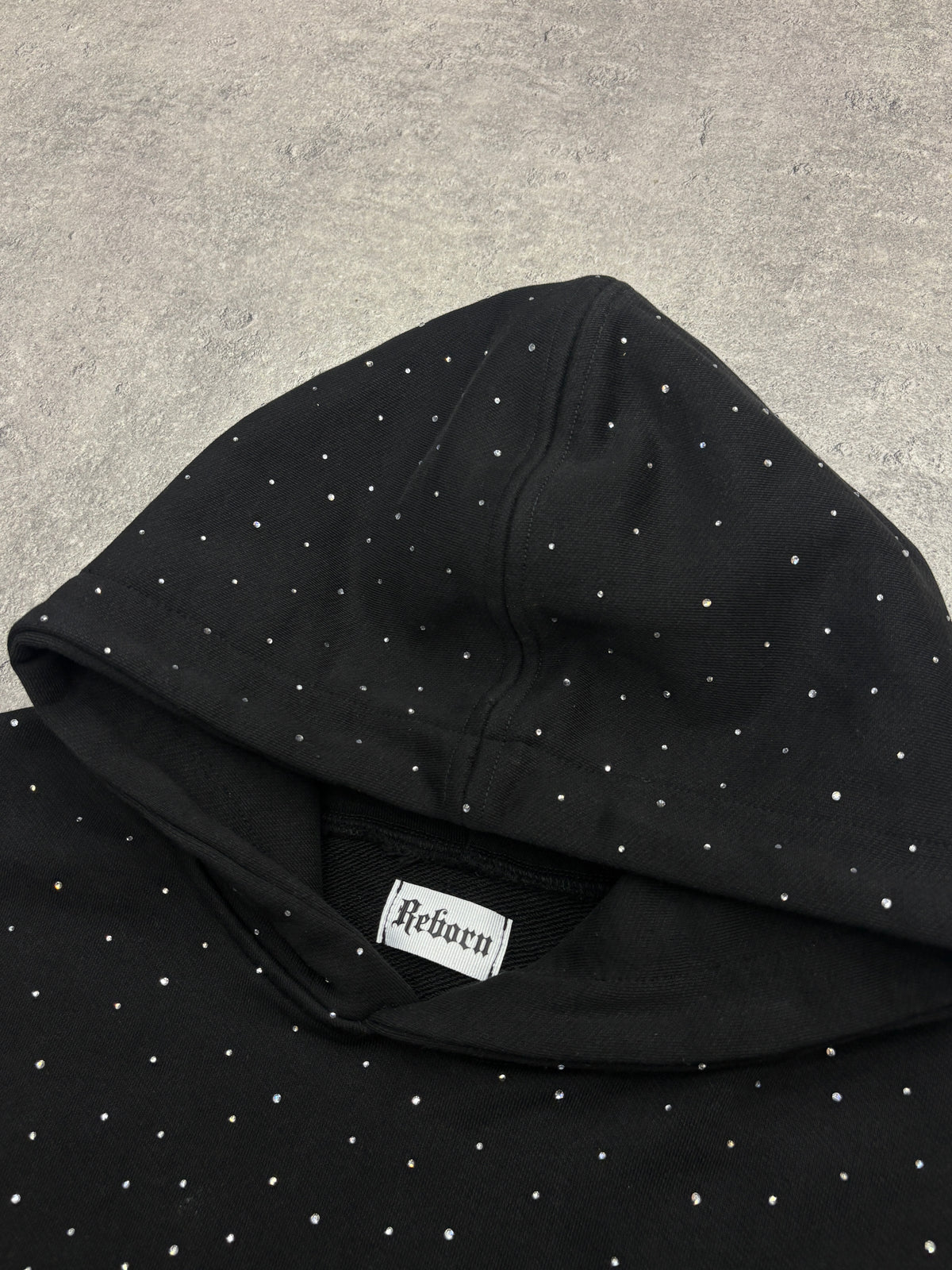 Crystal hoodie BLACK